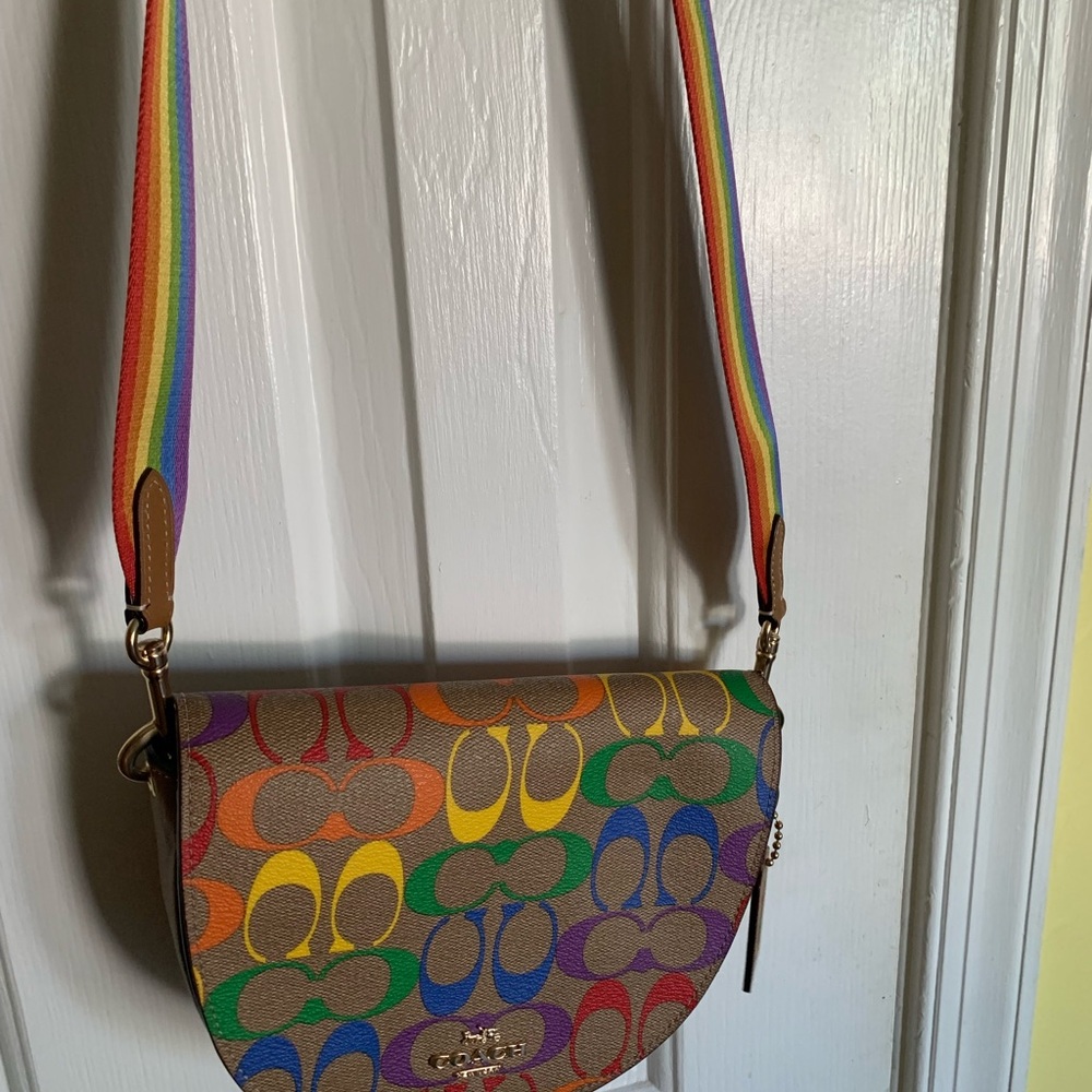 Coach Multicolor Saddle Bag